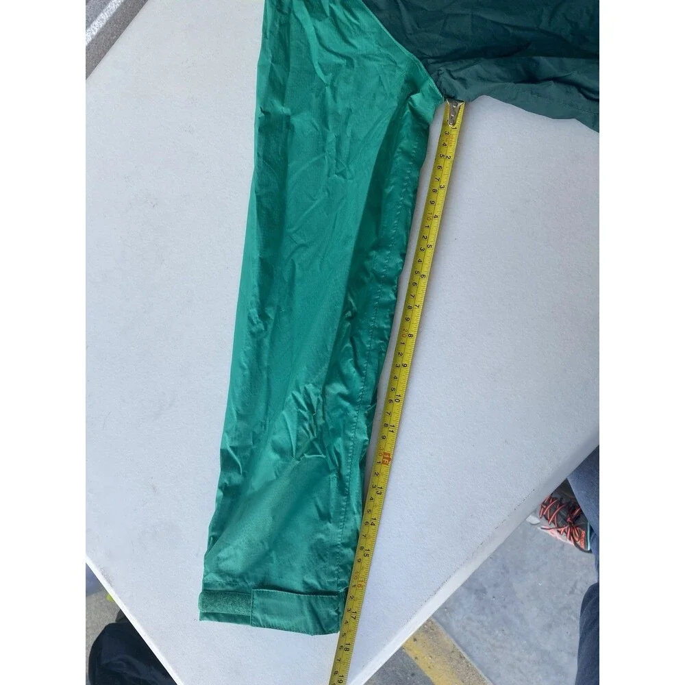 Mountain Warehouse Kids Waterproof Rain Jacket 13 Yrs Green Nylon Ripstop Coat